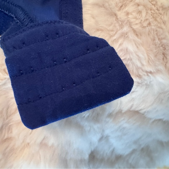 Elomi Tiffany Blue Floral Lace Bra 36 H US sizing fair-good see photos - Picture 10 of 11